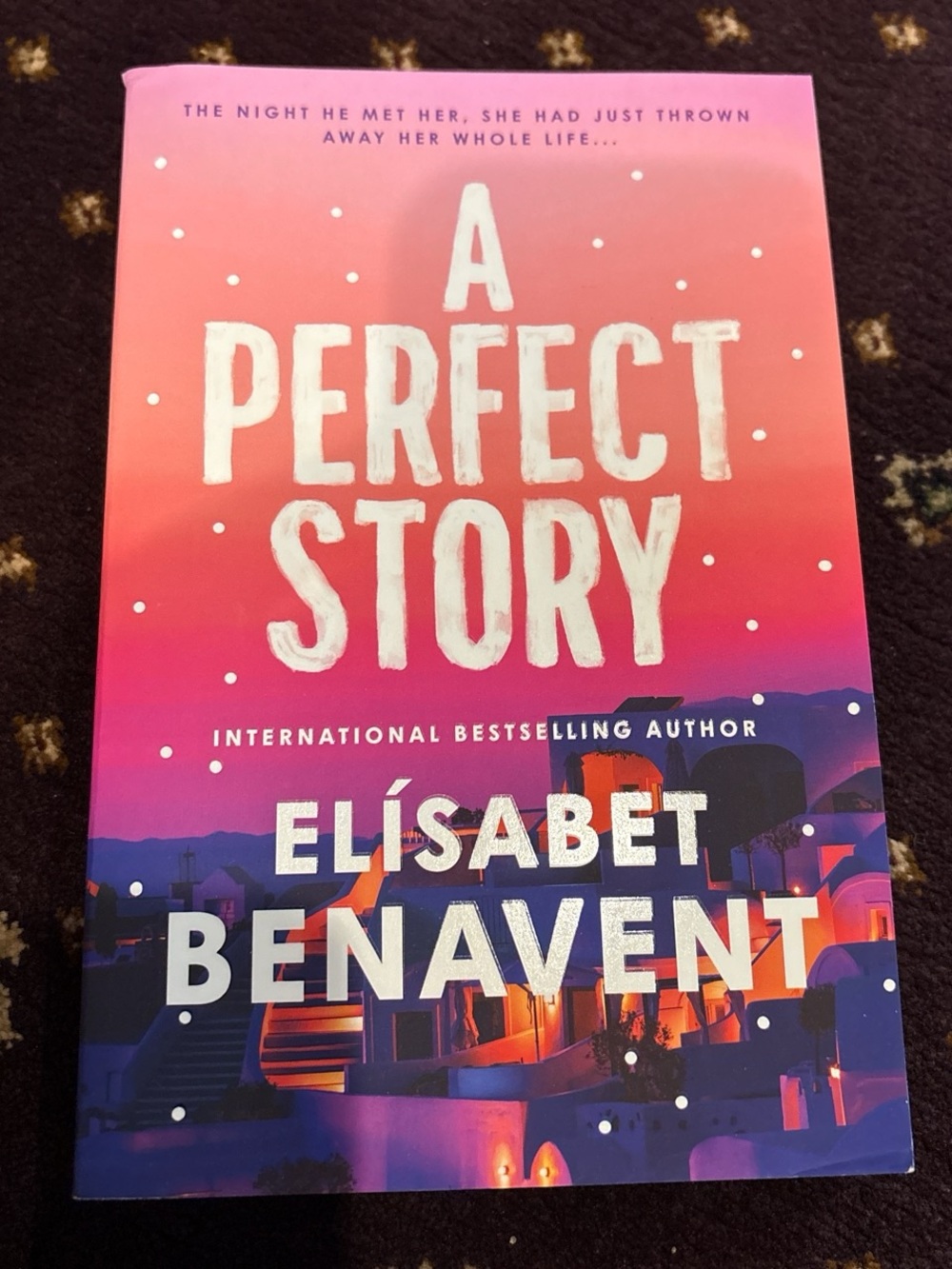 Barnes & Noble Pink to Purple Gradient 'A Perfect Story' by Elísabet Benavent